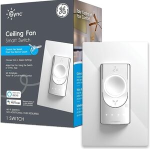 Cync White Smart Ceiling Fan Switch